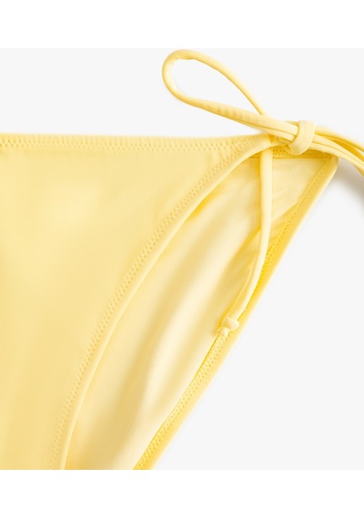 Koton Brazilian Bikini Altı Basic Yanları Bağlama Detaylı Sarı 4sak00143mm Sarı