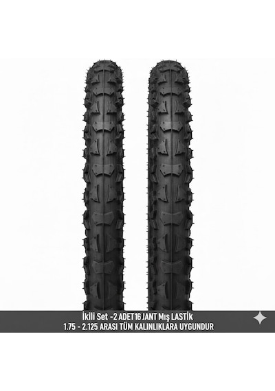 16 Jant Bisiklet Dış Lastik Takımı 2 Adet 16x1.75 1.95 2.125 Uyumlu Çocuk Bisikleti Mtb Lastiği