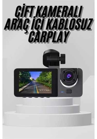 Yol Kayıt Araç Kamerası Hd Dvr 3 Kameralı 2.0in Ekranlı Ön İç Arka