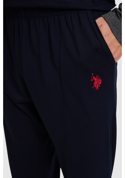 U.S. Polo Assn. Erkek Lacivert Pijama Takımı 50333254 Vr033