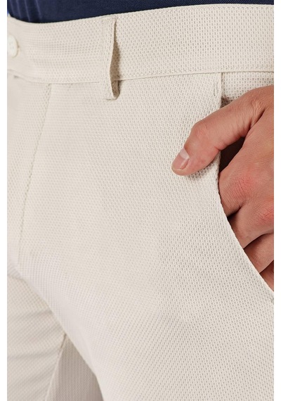 Efor P 1120 Slim Fit Krem Spor Pantolon Krem