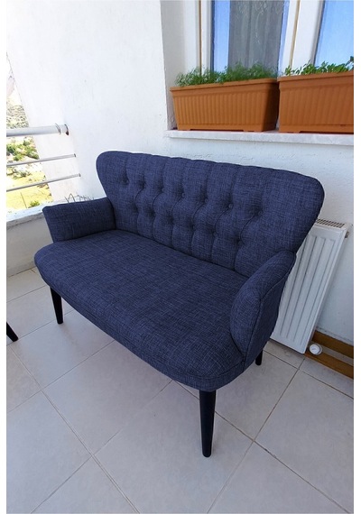 Azra Mobilya Çay Seti Koltuk Takımı - Keten Kumaş-ahsap - Ofis Koltuğu-balkon Koltuğu - Mavi Mavi Azra Mobilya Çay Seti Koltuk Takımı - Keten Kumaş-ahsap - Ofis Koltuğu-balkon Koltuğu - Mavi Mavi