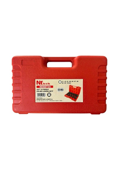 Ndset34 3/4 Altı Köşe Lokma Takımı 10 Parça