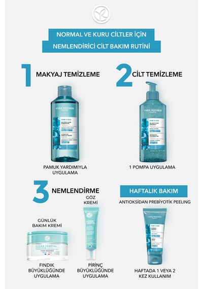 Yves Rocher Makyaj Temizleme Micellar Suyu-normal Ve Kuru Cilt -pure Algue Nemlendirici Botanik Kompleks 400ml