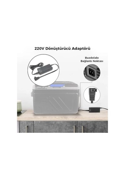 Cltacdc Kompresörlü Araç Buzdolapları İçin 220volt/12volt 6,0ah Dönüştürücü Adaptör