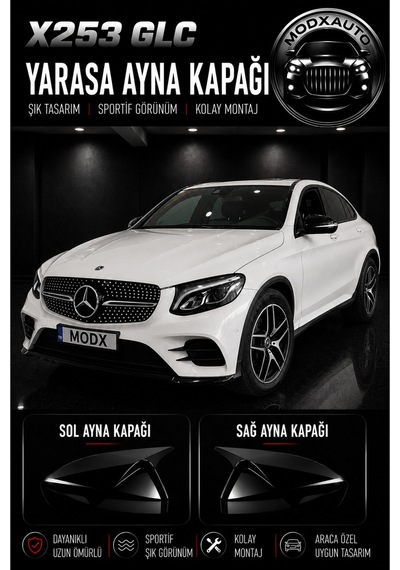 Mercedes Benz X253 Glc 2015+ Araca Özel Yarasa Ayna Kapağı A+
