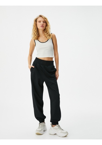 Koton Jogger Eşofman Altı Yüksek Bel Rahat Kalıp Cepli Pamuk Karışımlı Siyah 4sal40061ık 4SAL40061IK999 Siyah Koton Jogger Eşofman Altı Yüksek Bel Rahat Kalıp Cepli Pamuk Karışımlı Siyah 4sal40061ık 4SAL40061IK999 Siyah