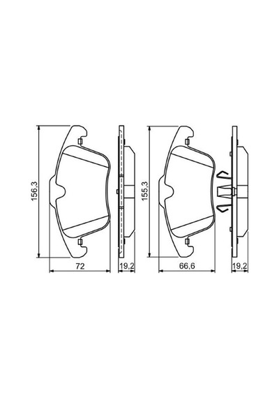Volvo V60 2.0 D3 2010-2018 Bosch Ön Balata Netparnet24123