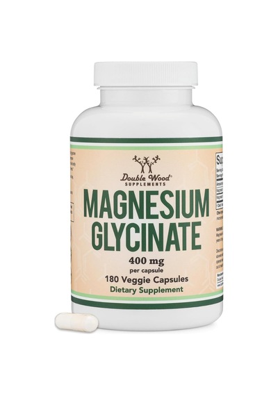 Double Wood Magnesium Glycinate 400mg, 180 Capsul.tr Tek Yetk...