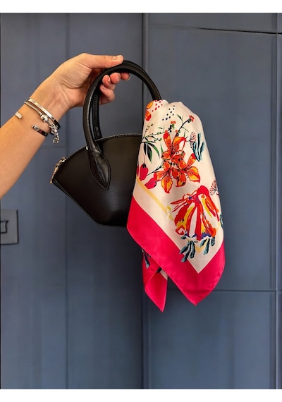 Flower Desen Bandana/fular Çok Renkli