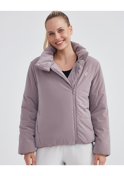 Skechers W Outerwear Padded Jacket Kadın Foggy Lilac Mont S232044-506 Pembe