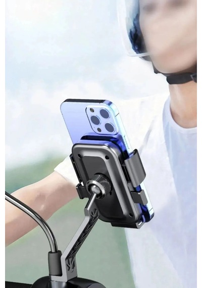 360 Derece Dönebilen Dikiz Aynası Versiyonu Telefon Tutucu Motor,motosiklet,bisiklet ,scooter İçin