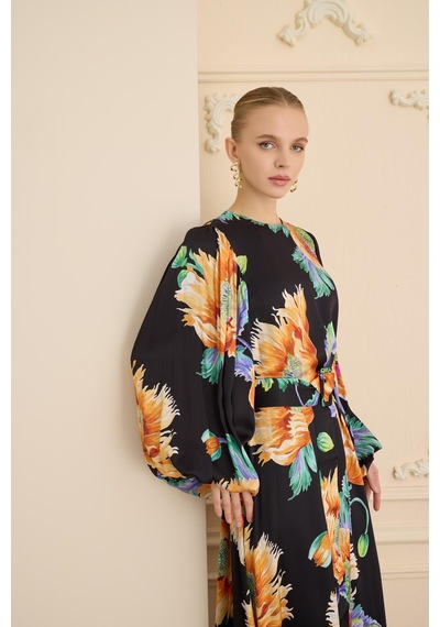 Senna Azalea Dress Nar Çiçeği Nar Çiçeği