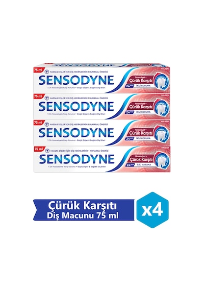 Hassasiyet + Çürük Karşıtı Diş Macunu 75 Ml X 4 Adet
