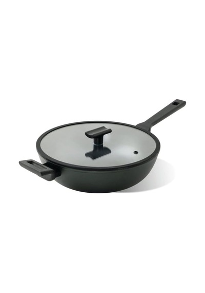 Wok Kızartma Tavası 30 Cm Tıtan Pro Green Çok Renkli