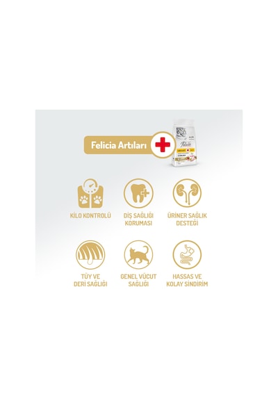 Kolajen Destekli Hipoalerjenik Tavuklu Kısırlaştırılmış Yetişkin Kedi Maması 2kg