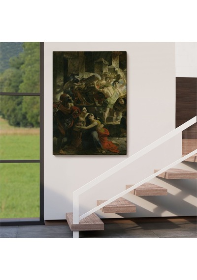 Es10 Pompeii'nin Son Günü Karl Pavlovich Bryullov Kanvas Tablo-6362 (35 x 50)