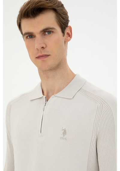U.s. Polo Assn. Erkek Krem Kazak /triko 50293064-vr071 Krem