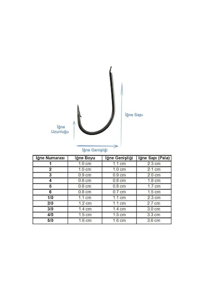Marlin 505 Siyah Nikel Olta İğnesi '-3