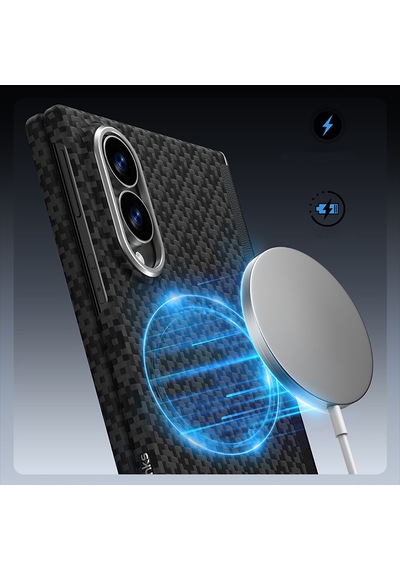 Galaxy Z Fold 8 Benks Armorair Armorgrid Grand Combo Üçlü Aksesuar Seti Karbon Kapak + Film Siyah
