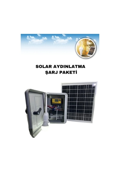 Çobanlar İçin Seyyar Güneş Enerjili Lamba Seti Ve Cep Telefonu Şarj Seti