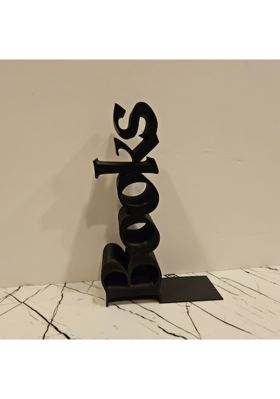 Kitap Tutucu Books Yazılı 3d -siyah