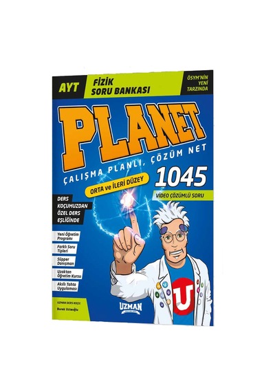 Uzman Yayınları Ayt Fizik Orta ve Ileri Düzey Planet Soru  Bankası