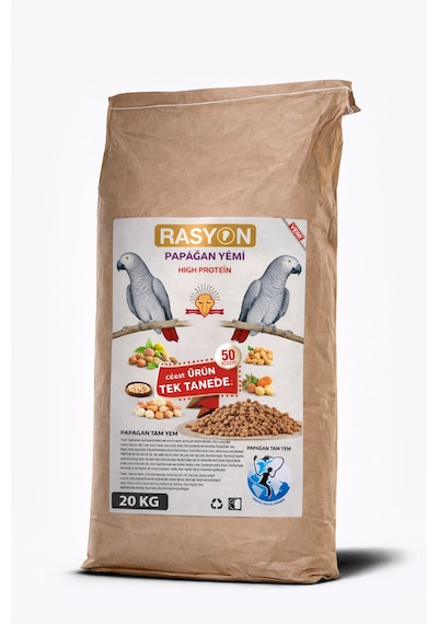 Rasyon High Protein Papağan Yemi 20 Kg
