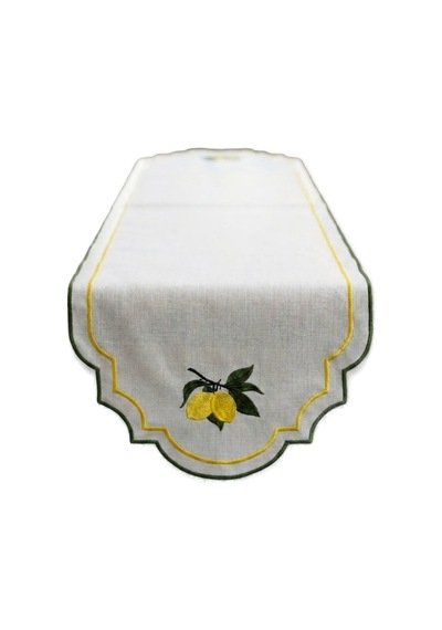 Limoncello Embroidered Runner Çok Renkli