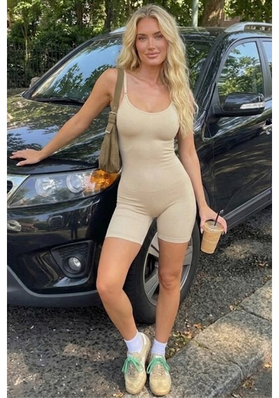 Fit Women Kadın ı Ten Renk Basic Askılı Body
