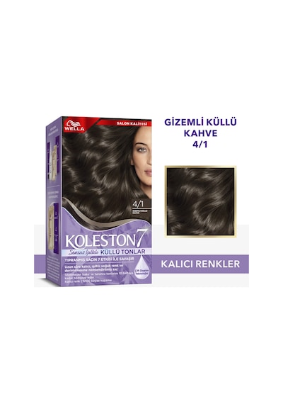 Koleston Supreme Kit Saç Boyası 4/1 Gizemli Küllü Kumral