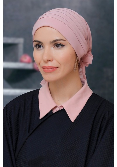 Hürrem Bone Pudra Pratik Hazır Geçmeli Tesettür Bone Sandy Kumaş Pileli Nervü Pudra Hürrem Bone Pudra Pratik Hazır Geçmeli Tesettür Bone Sandy Kumaş Pileli Nervü Pudra