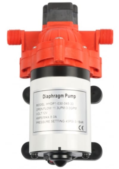 24 Volt Yüksek Su Debili Hidrofor Su Pompası 11.3 L/dakika
