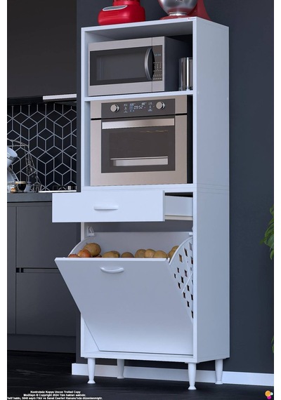 Vela 55 Cm Fırın Dolabı Açık 2 Raflı Tek Çekmece Sepetli Çok Amaçlı Mutfak Kiler Dolabı 55x163x32 Cm Beyaz Vela 55 Cm Fırın Dolabı Açık 2 Raflı Tek Çekmece Sepetli Çok Amaçlı Mutfak Kiler Dolabı 55x163x32 Cm Beyaz
