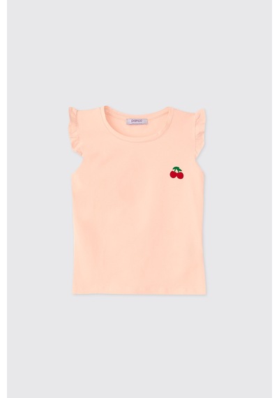 Panço Kız Bebek Pudra Tişört 2611gb05059 Pembe