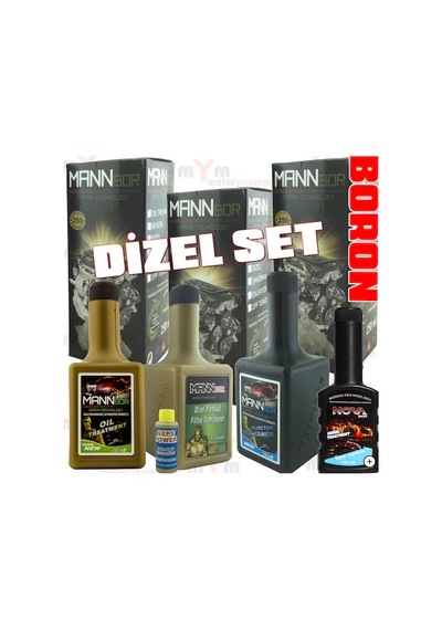 Mannbor Dizel Katkı Seti: Bor +Dpf +Enjektör Temizli+Mazot Katkı