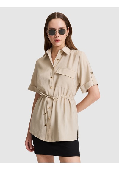 Pierre Cardin Kadın Kum Gömlek Kısa Kollu 50320359-vr085