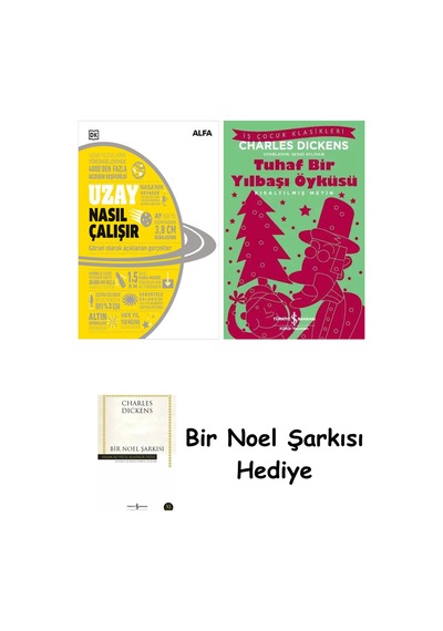 Uzay Nasıl Çalışır Ciltli + Tuhaf Bir Yılbaşı Öyküsü + Bir Noel Şarkısı