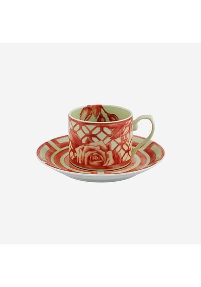 Turuncu Porselen Çay Fincanı 200 Ml
