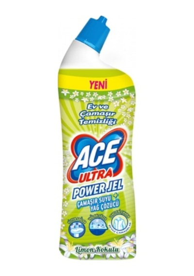Ace Limon Kokulu Ultra Power Jel Yoğun Çamaşır Suyu & Yağ Çözücü 810 G