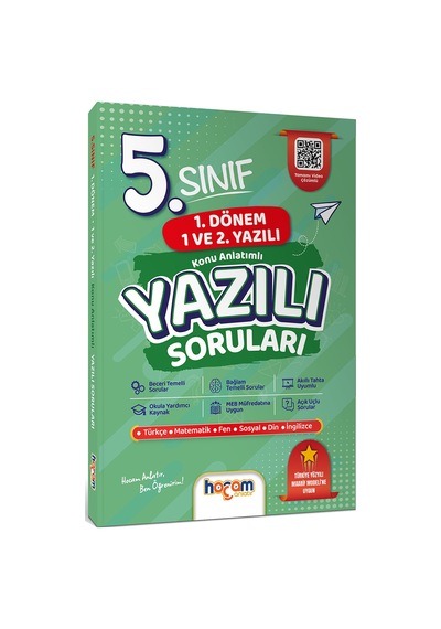 Hocam Anlatır 5. Sınıf Konu Anlatımlı Yazılı Provaları Tamamı Video Destekli-hediye Planlama Kitapçığı-169888
