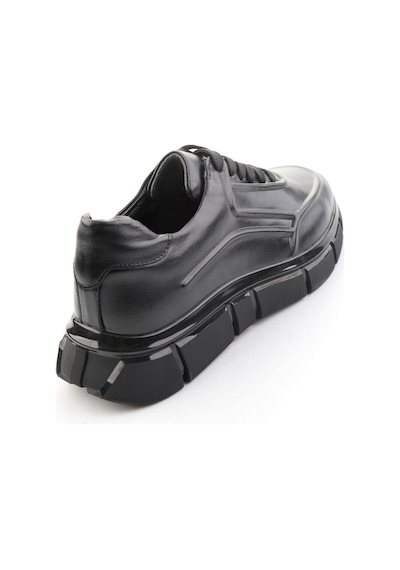 Bambi Siyah Hakiki Deri Erkek Sneaker E01736060241