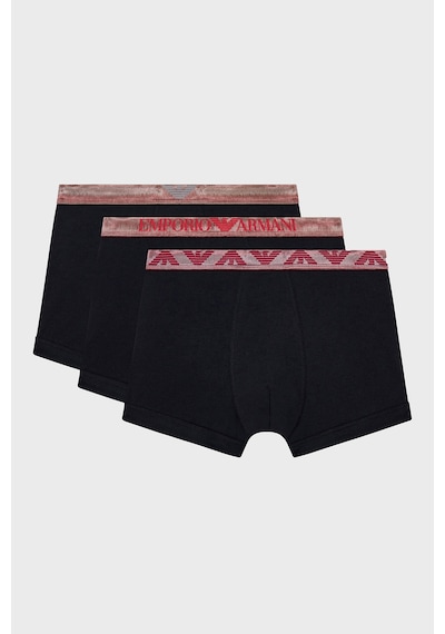 Emporio Armani Logolu 3 Pack Boxer Erkek Boxer Em000259 Af25020 Mc061 Siyah