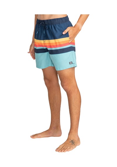 Bıllabong Billabong All Day Htr Stripes Lb Erkek Pembe Volley Short Blu Mavi