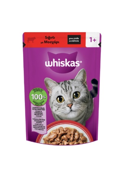 Adult Beef Sos İçinde Sığırlı Yetişkin Kedi Yaş Maması 85 Gr