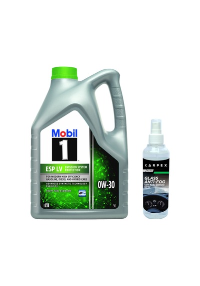 Mobil 1 Esp Lv 0W-30 Tam Sentetik Motor Yağı 5 L + Carpex Cam Buğu Önleyici Sprey