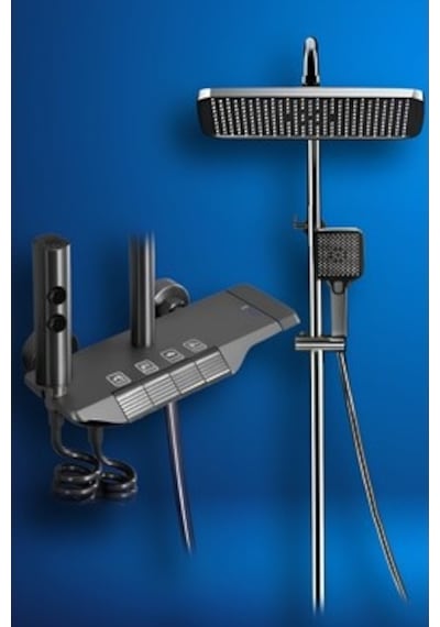 Piano Robot 5 Fonksiyonlu Banyo Bataryalı Dijital Akıllı Robot Duş Seti Tepe Duş Seti Piyano Çok Renkli