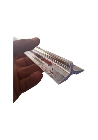 Cetvel 30 Cm Plastik Şeffaf 1 Adet Tribli Desimetre Okul Sınıf Öğrenci Tutumu Kolay Cetvel 30 Cm Genel