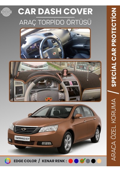 Geely Emgrand Ec7 2009-2017 Torpido Örtüsü Ön Göğüs Koruma Torpido Koruma Çatlamayı Önler - 273 Stiloto