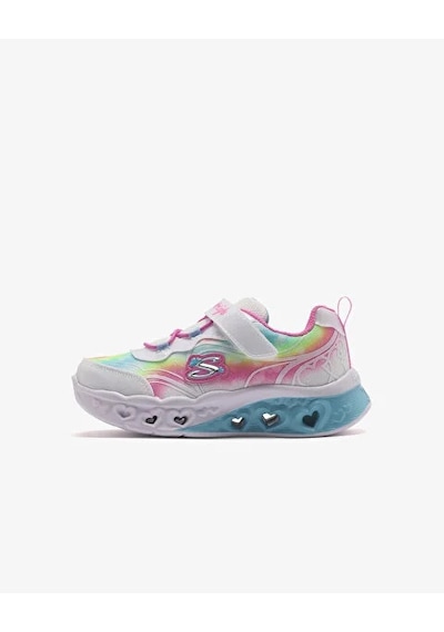 Skechers Kız Çocuk Beyaz Işıklı Spor Ayakkabı Beyaz